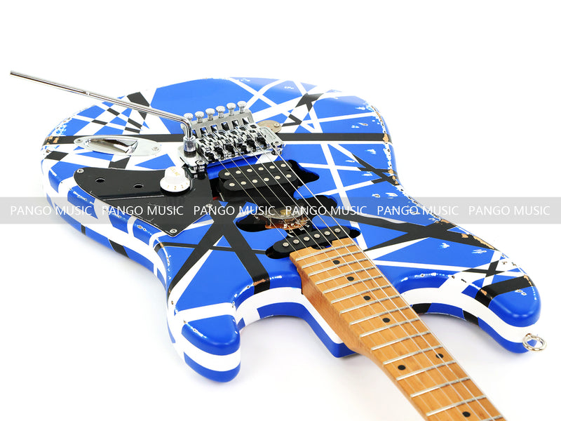 X-ST Series Redesigned Relic ST Style Electric Guitar (ST-1817, Headstock & Stripe Modified)
