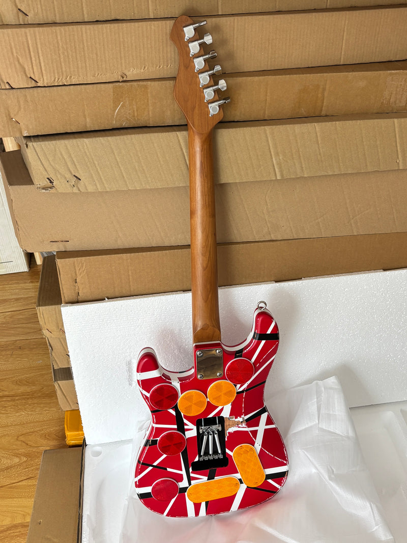 X-ST Series Redesigned Relic ST Style Electric Guitar (ST-1816, Headstock & Stripe Modified)
