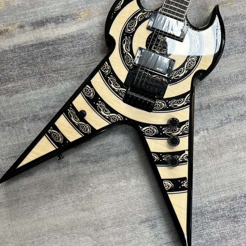 ZW Bullseye Devil V Bullseye Style Electric Guitar (LRG-017)