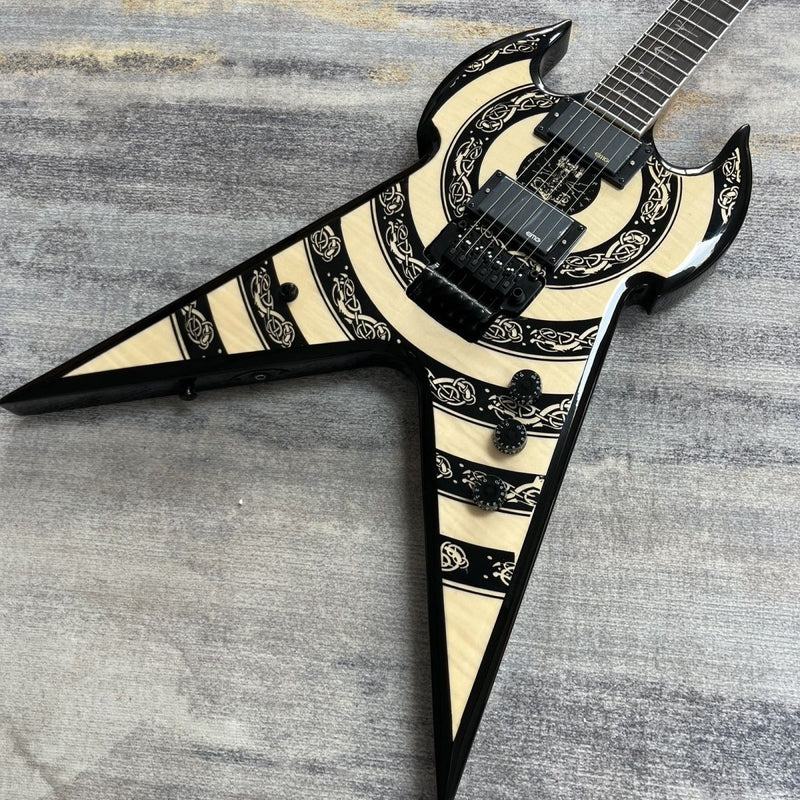 ZW Bullseye Devil V Bullseye Style Electric Guitar (LRG-017)