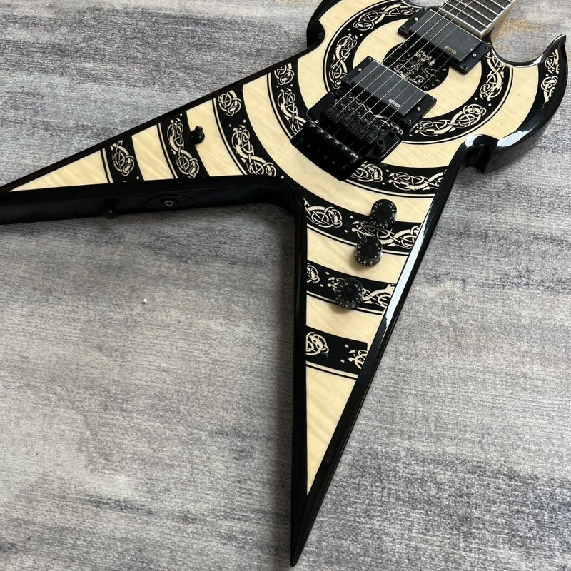 ZW Bullseye Devil V Bullseye Style Electric Guitar (LRG-017)