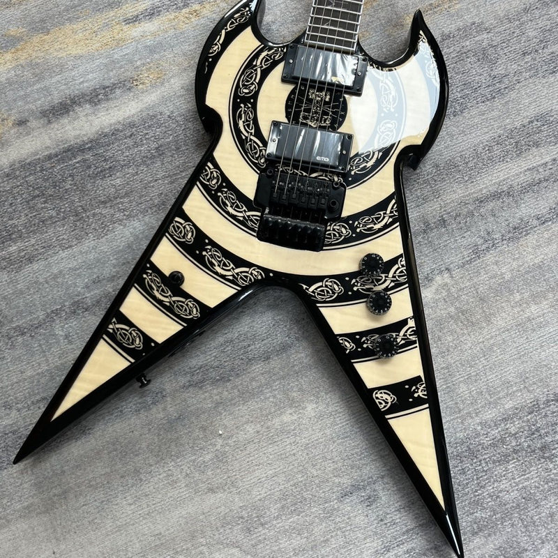 ZW Bullseye Devil V Bullseye Style Electric Guitar (LRG-017)