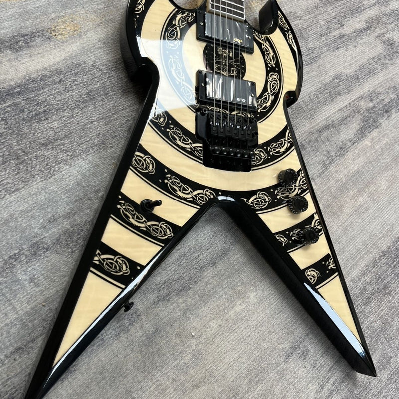 ZW Bullseye Devil V Bullseye Style Electric Guitar (LRG-017)