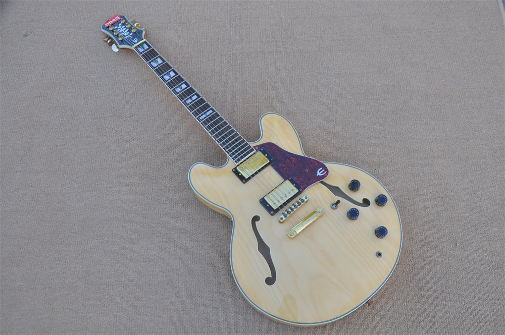 ZQN Series Semi Hollow Wood Color Electric Guitar (ZQN0185)