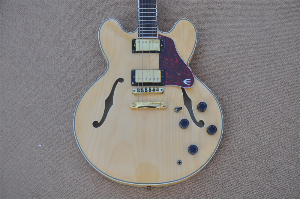 ZQN Series Semi Hollow Wood Color Electric Guitar (ZQN0185)