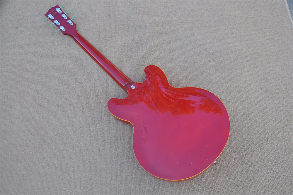 ZQN Series Semi Hollow Red Color Electric Guitar (ZQN0186)