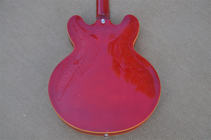 ZQN Series Semi Hollow Red Color Electric Guitar (ZQN0186)