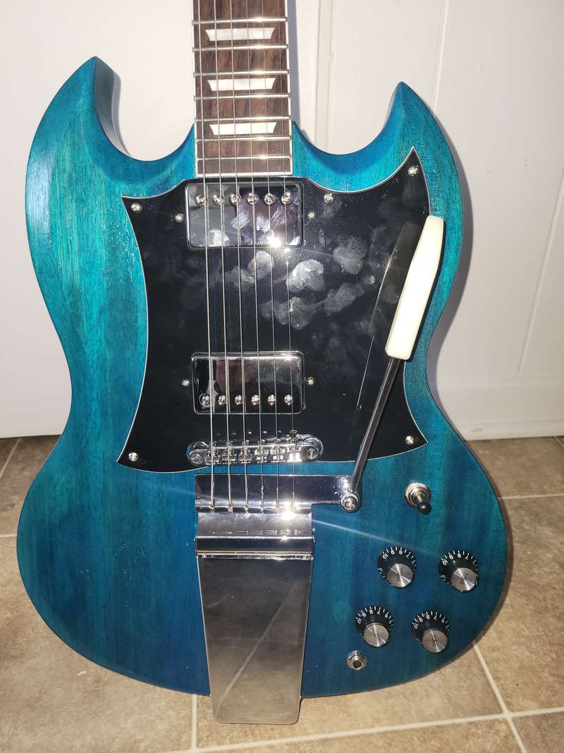 SG Style DIY Electric Guitar Kit with Maestro Vibrola Tailpiece