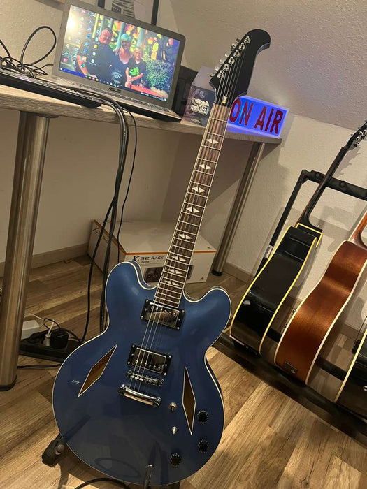Semi Hollow ES335 DIY Electric Guitar Kit (PHB-750F, Flash Sale, Free Shipping, No Taxes)