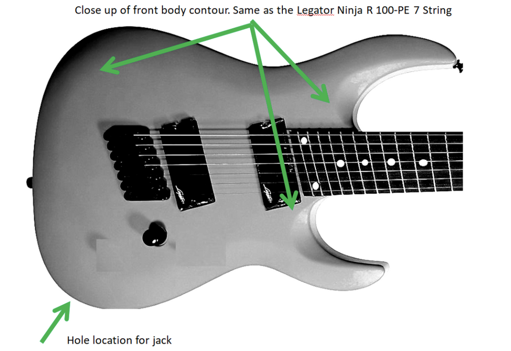 Legator Ninja R 100-PE 7 Custom Design Guitar Kit (2023-05-30)