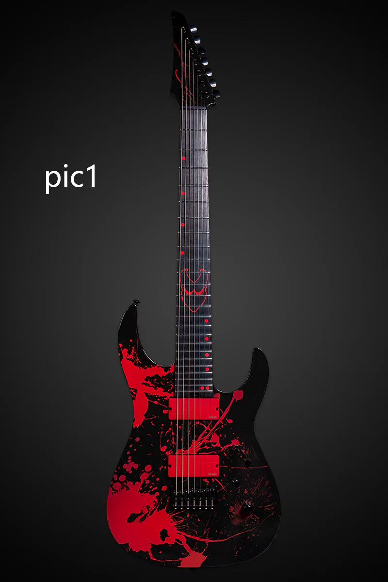 7 Strings Reverse Headstock Custom Design Electric Guitar (2025-09-08)