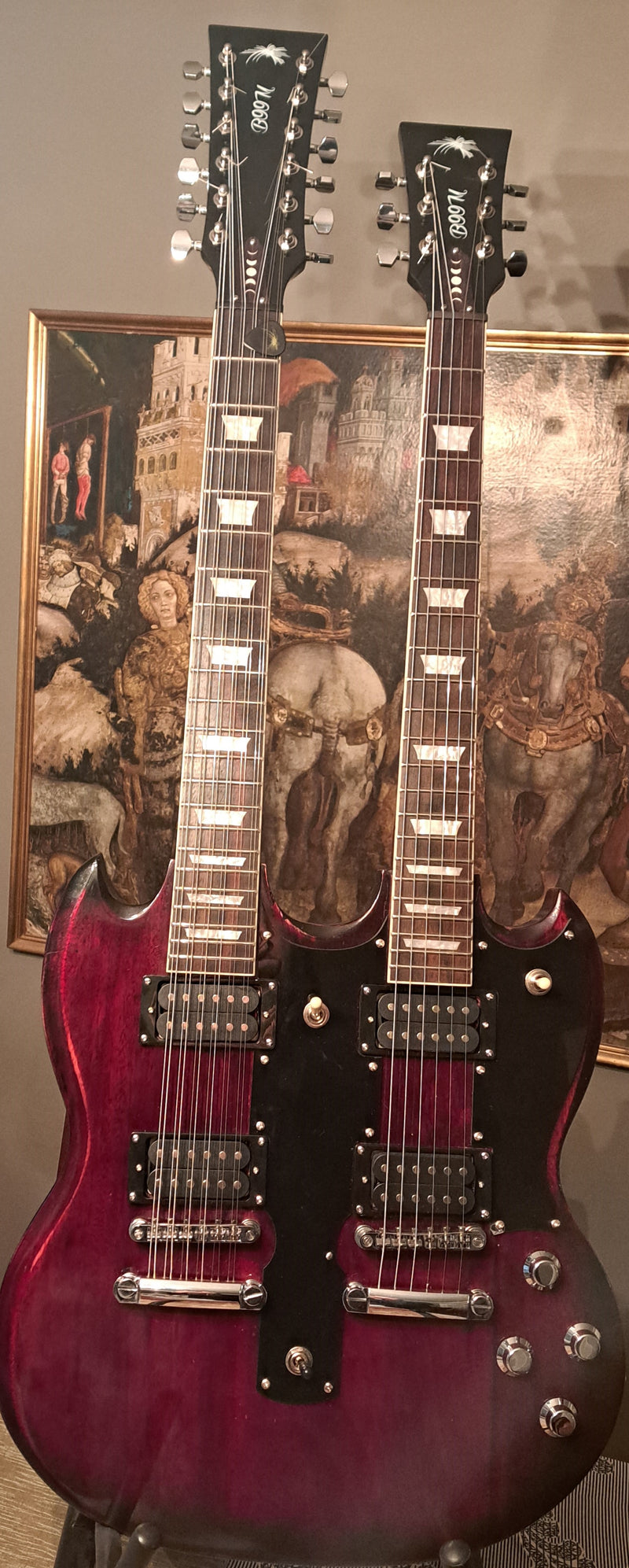 Double Neck SG Style Electric Guitar Kit (PSG-101)