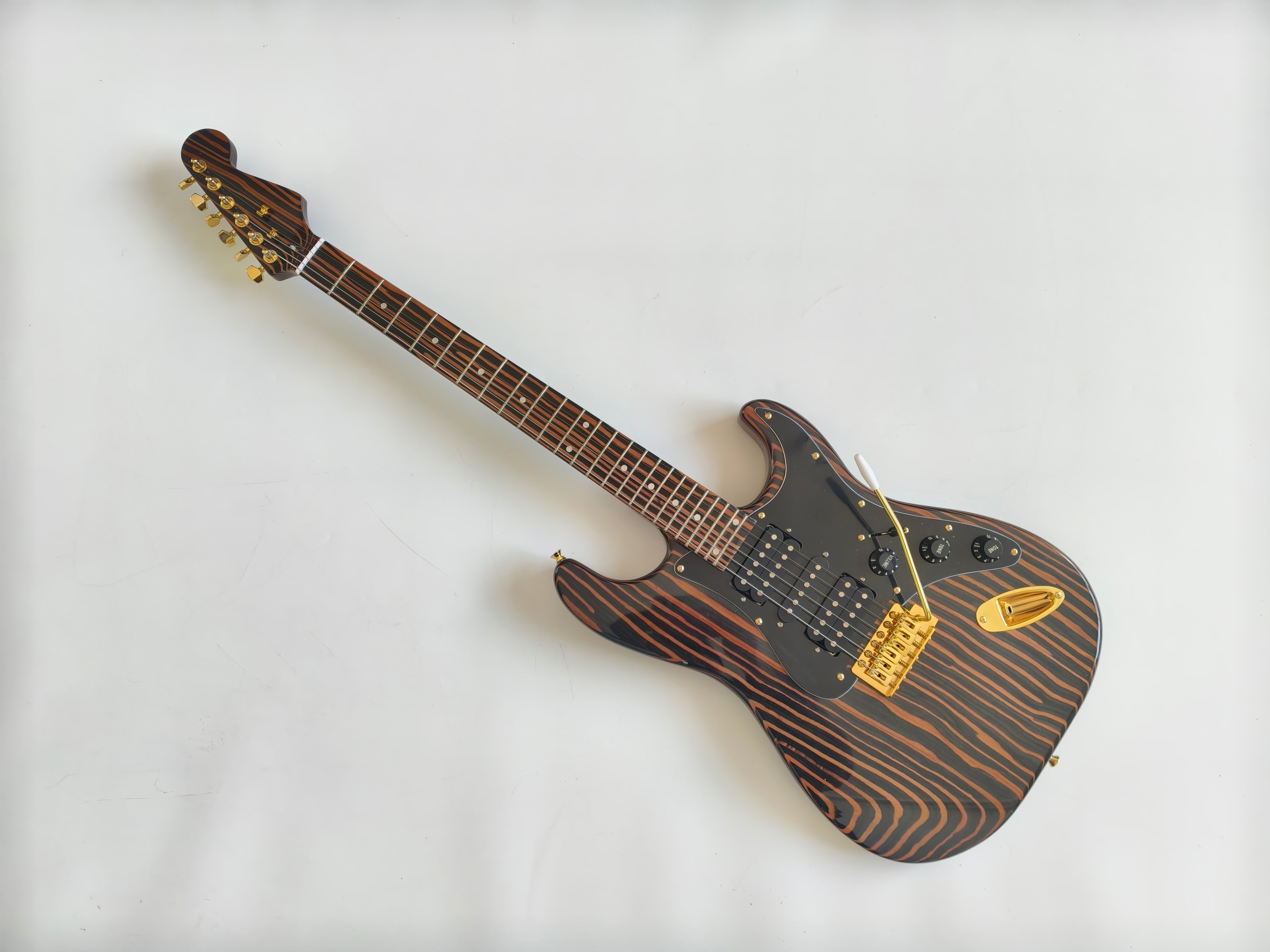 PANGO Music Zebrawood Electric Guitar (YMZ-084) — Guitar Kit Shop