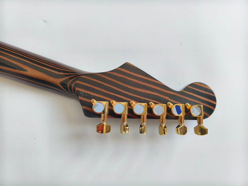 PANGO Music Zebrawood Electric Guitar (YMZ-084)