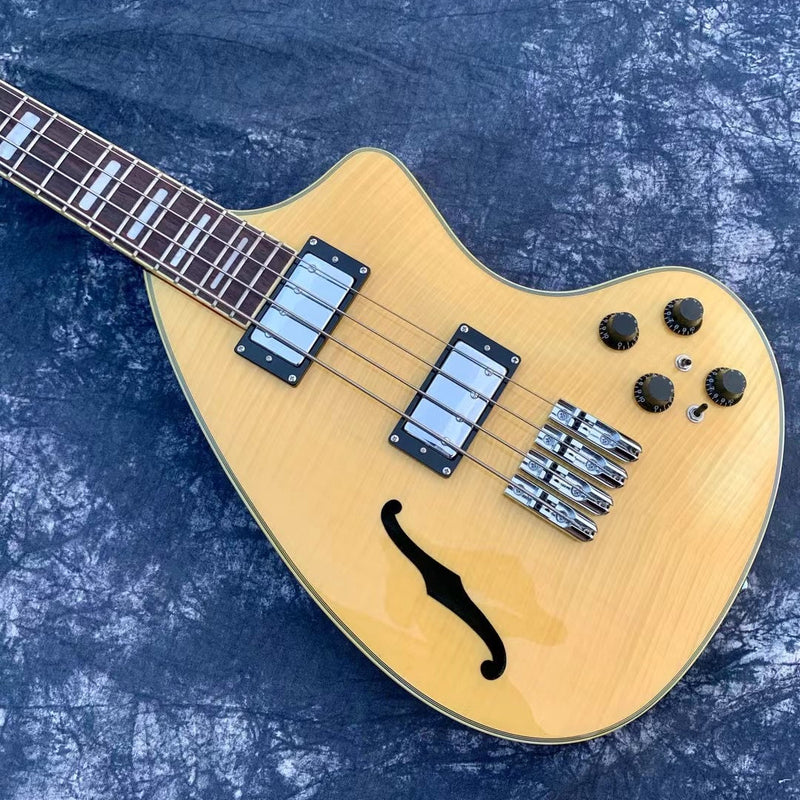 PANGO Music Electric Bass Guitar with F Hole (YMZ-145)