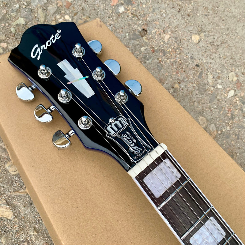 PANGO Music Semi Hollow Electric Guitar with Quilted Maple Top (YMZ-157)