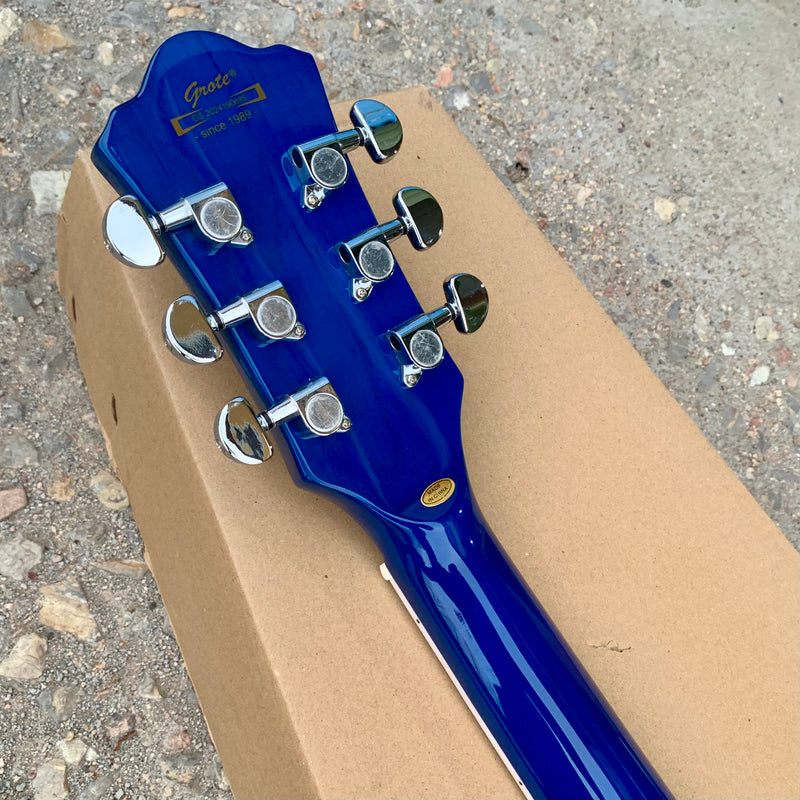 PANGO Music Semi Hollow Electric Guitar with Quilted Maple Top (YMZ-157)