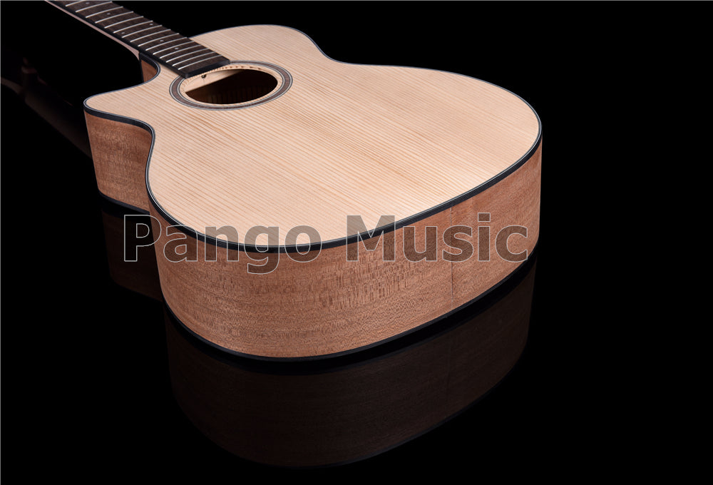 41 Inch Left Hand Solid Spruce Top DIY Acoustic Guitar Kit (PFA-935)