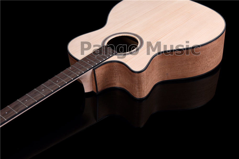 41 Inch Left Hand Solid Spruce Top DIY Acoustic Guitar Kit (PFA-935)