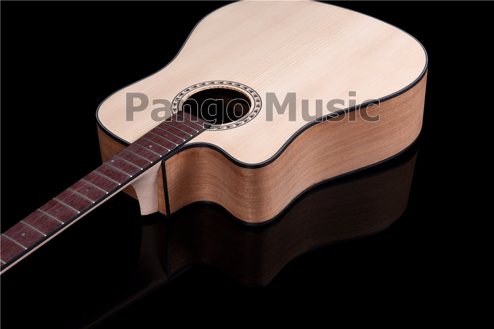 41 Inch Left Hand Solid Spruce Top DIY Acoustic Guitar Kit (PFA-937)