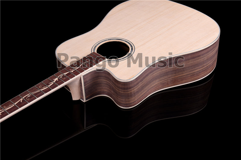 41 Inch Left Hand Solid Spruce Top DIY Acoustic Guitar Kit (PFA-939)