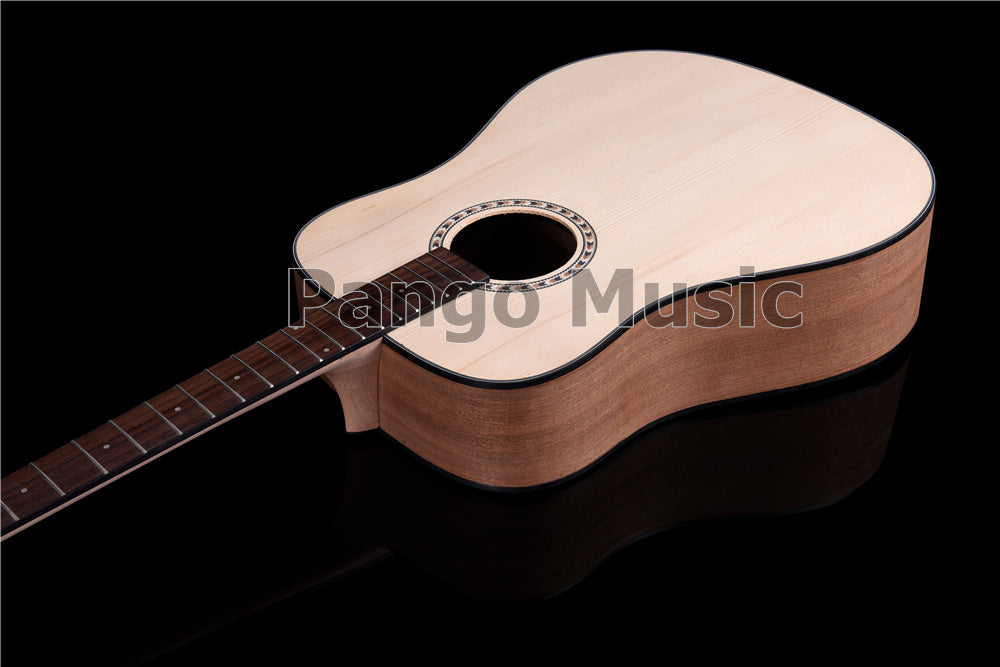 41 Inch Left Hand Solid Spruce Top DIY Acoustic Guitar Kit (PFA-938)