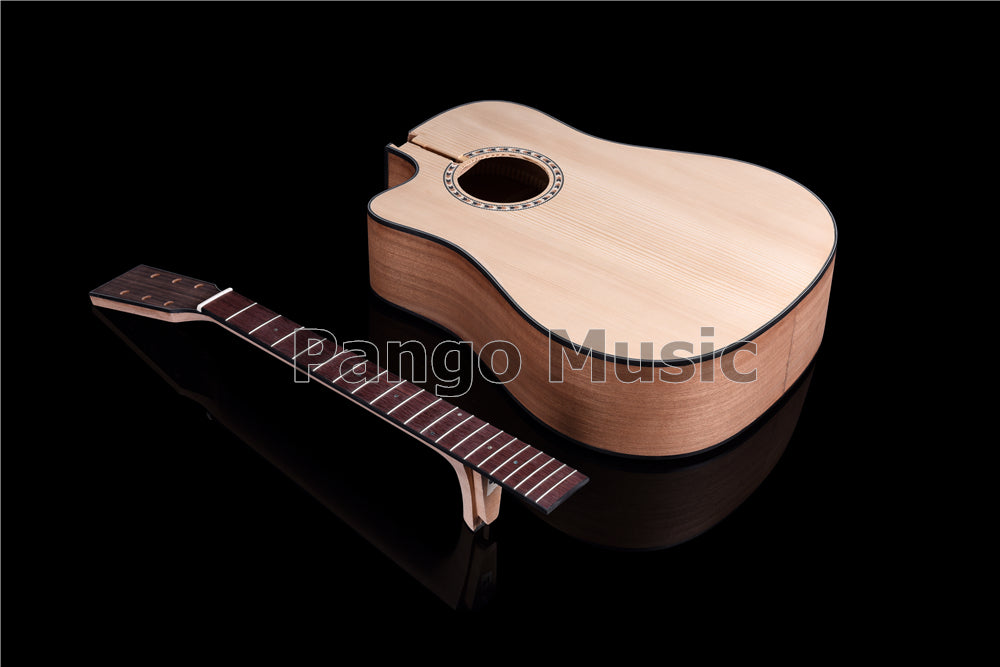 41 Inch Left Hand Solid Spruce Top DIY Acoustic Guitar Kit (PFA-937)