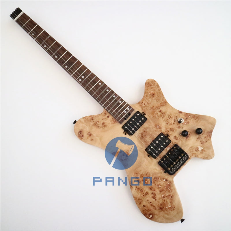 Ash Body/ Roasted Maple Neck Headless Electric Guitar (PZM-317S)