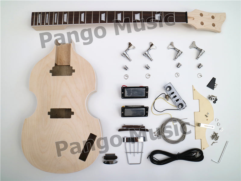 4-String Hollow Body DIY Electric Bass Guitar Kit (PVB-098)