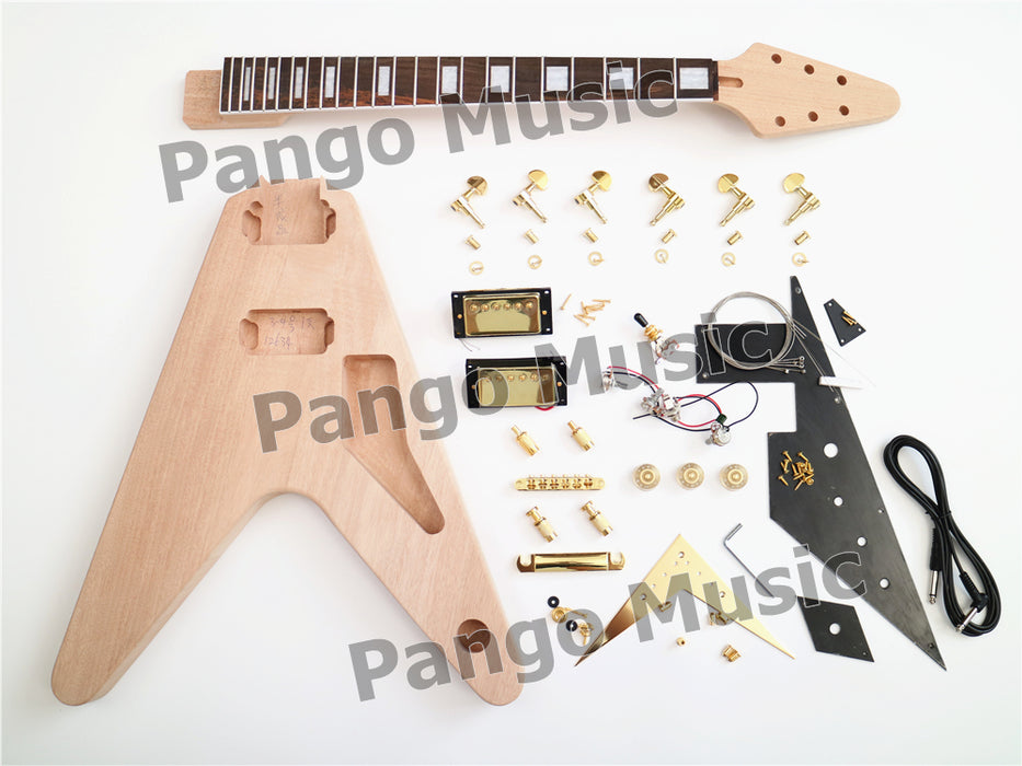 Flying V Style DIY Electric Guitar Kit (PFV-637)