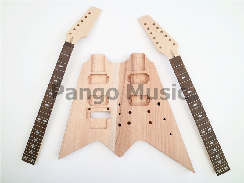 Double Neck Flying V Electric Guitar Kit (PYX-203)