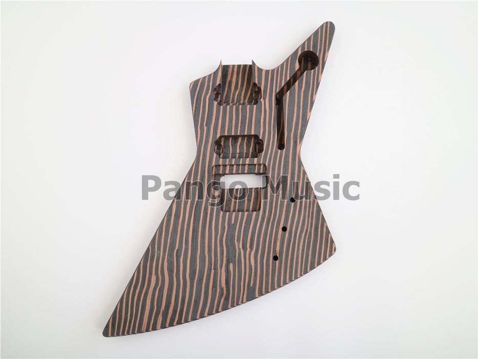 All Zebrawood Explorer DIY Electric Guitar Kit (PEX-230)