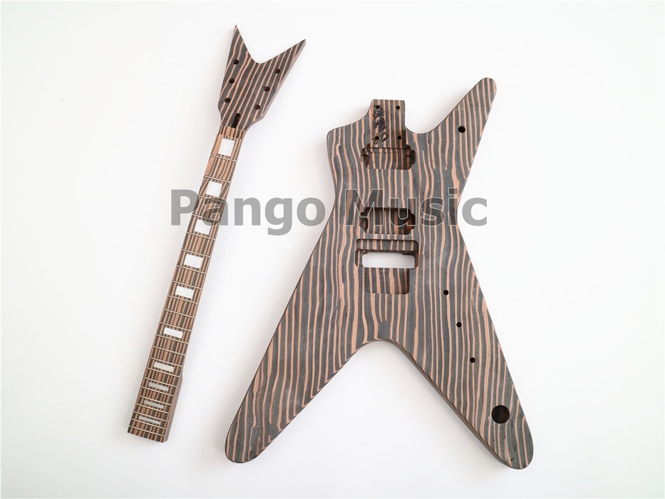 Pre-sale Dean Style All Zebrawood DIY Electric Guitar Kit (PYX-012)