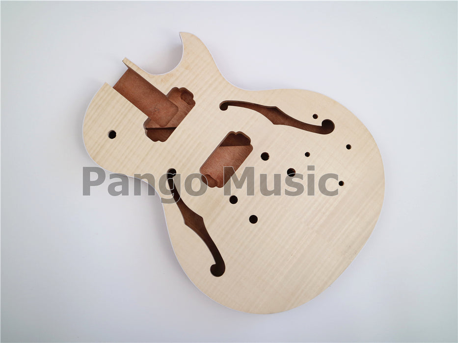 LP Semi Hollow DIY Electric Guitar Kit with Flamed Maple Top(PLP-621)