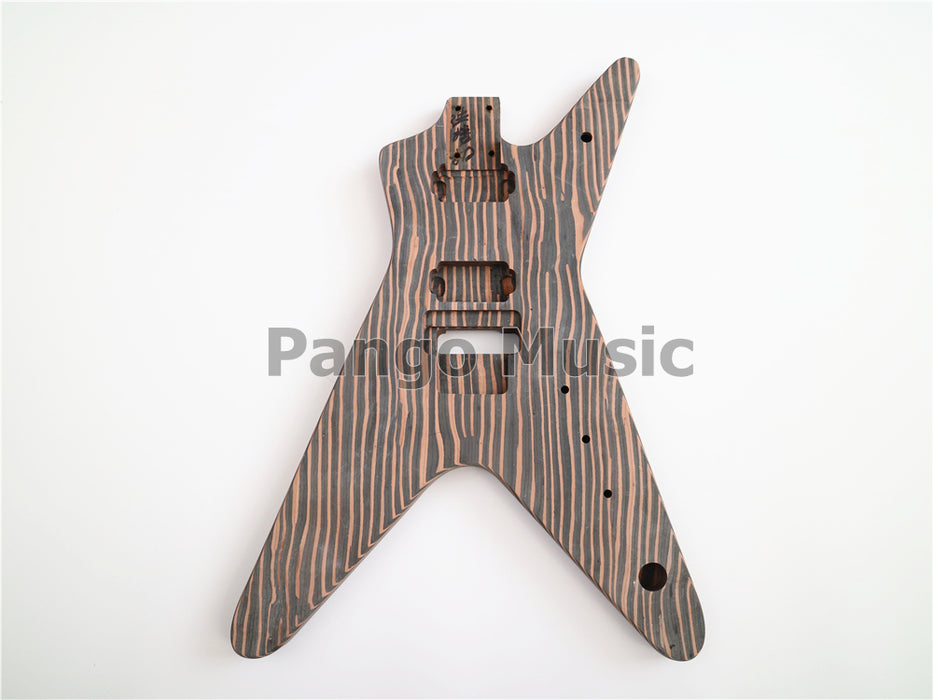 Dean Style All Zebrawood DIY Electric Guitar Kit (PYX-012) — Guitar Kit ...
