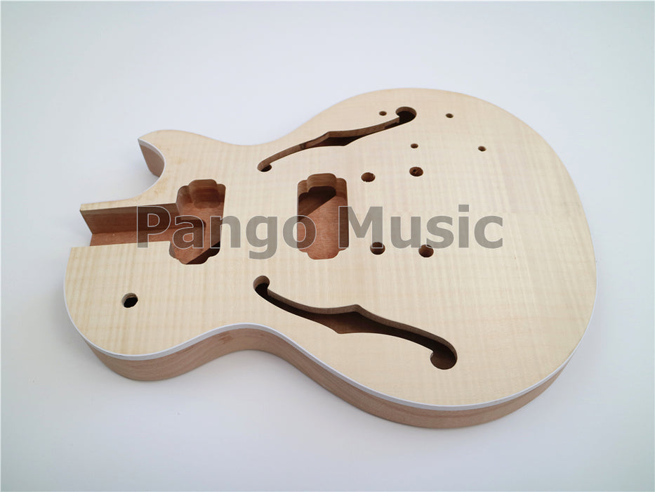 LP Semi Hollow DIY Electric Guitar Kit with Flamed Maple Top(PLP-621)