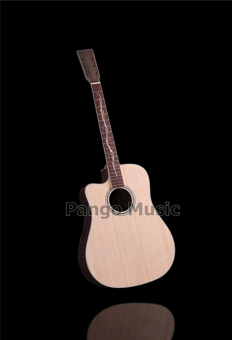 41 Inch Left Hand Solid Spruce Top DIY Acoustic Guitar Kit (PFA-939)