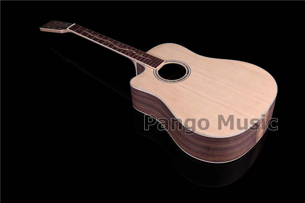 41 Inch Left Hand Solid Spruce Top DIY Acoustic Guitar Kit (PFA-939)