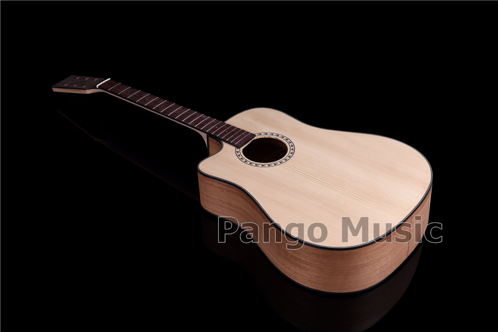 41 Inch Left Hand Solid Spruce Top DIY Acoustic Guitar Kit (PFA-937)