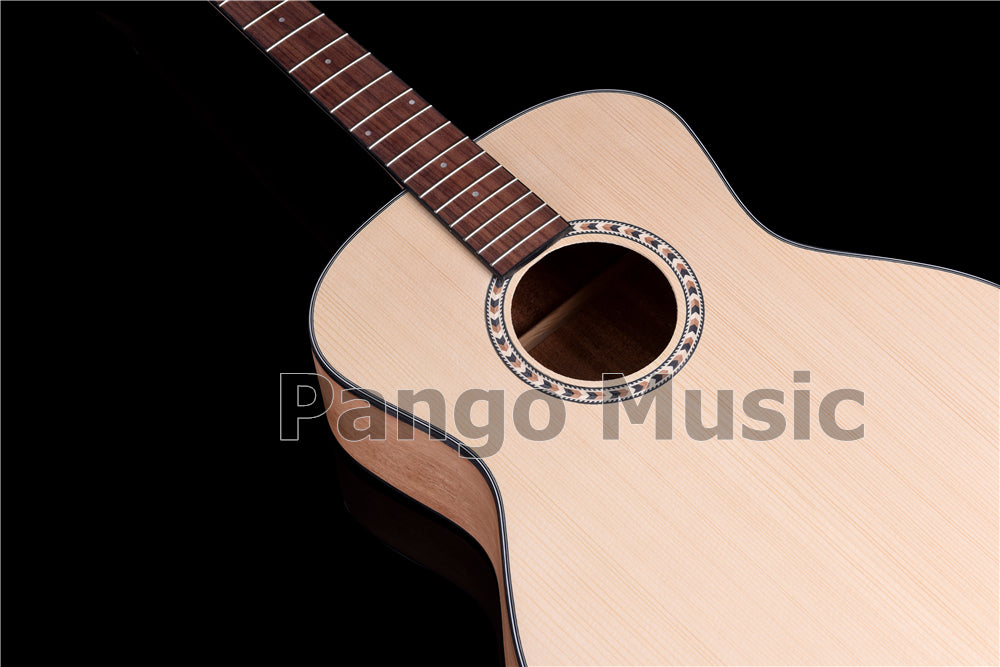 41 Inch Left Hand Solid Spruce Top DIY Acoustic Guitar Kit (PFA-936)