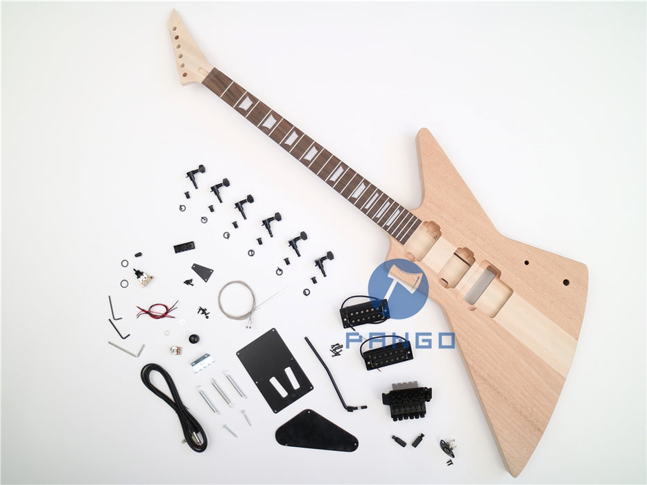 Explorer Style Neck-through Design DIY Electric Guitar Kit (PEX-632)