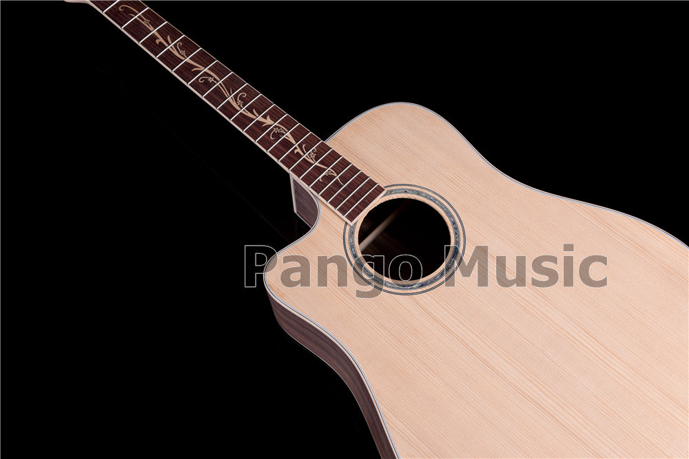 41 Inch Left Hand Solid Spruce Top DIY Acoustic Guitar Kit (PFA-939)