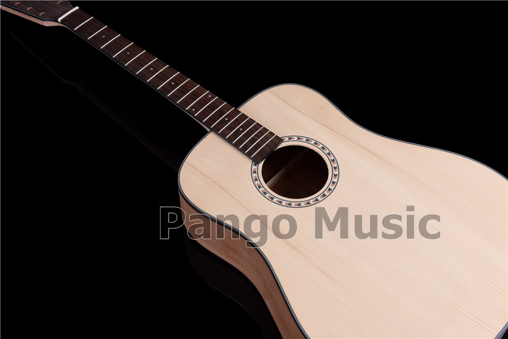 41 Inch Left Hand Solid Spruce Top DIY Acoustic Guitar Kit (PFA-938)