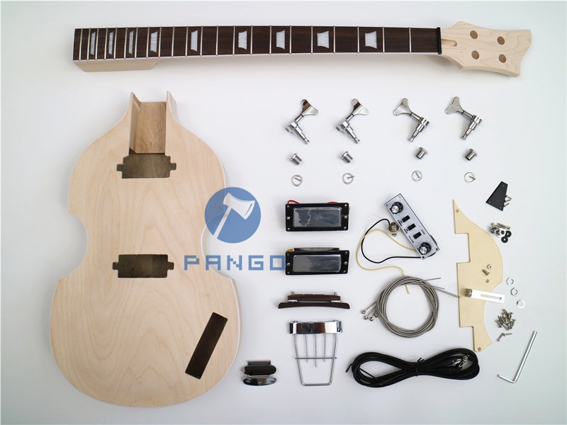 4-String Hollow Body DIY Electric Bass Guitar Kit (PVB-098)