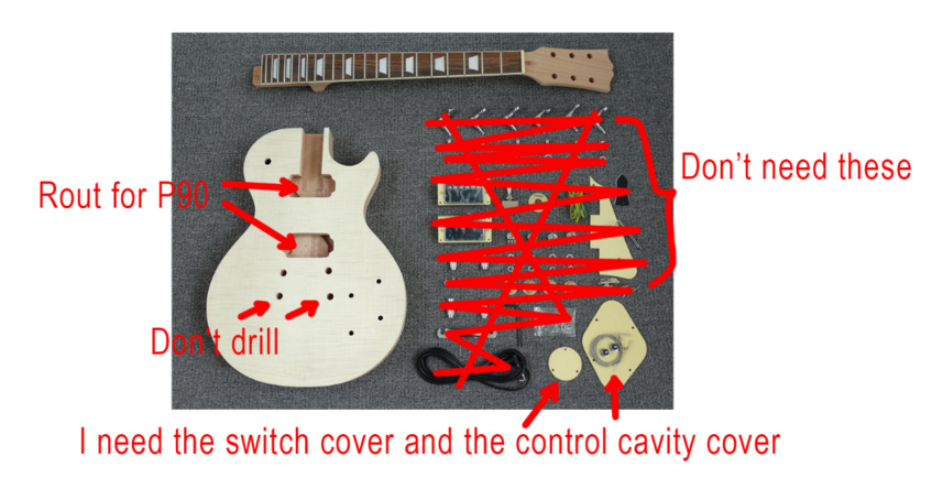 SDD-627 Custom Design DIY Electric Guitar Kit ( 2024-04-10)