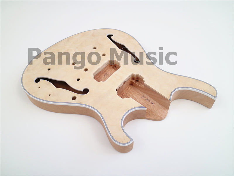 Semi-Hollow Body DIY Electric Guitar Kit (PJS-13100)