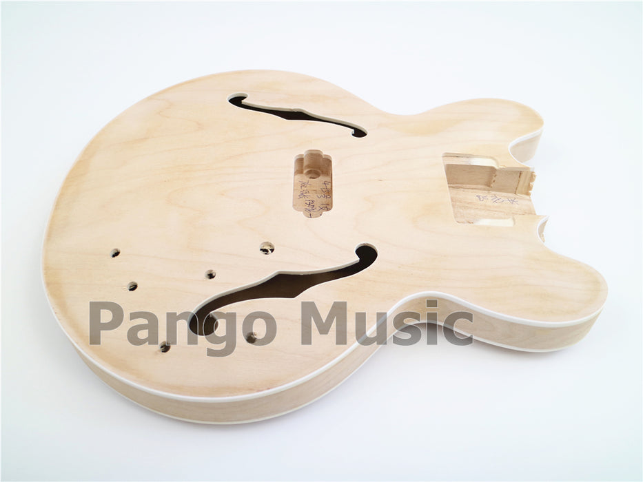 4 Strings Semi Hollow Body DIY Electric Bass Guitar Kit (PES335-60)