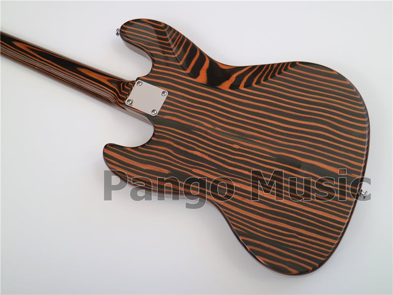 PANGO Music 4 Strings All Zebrawood Electric Bass Guitar (PJB-357)