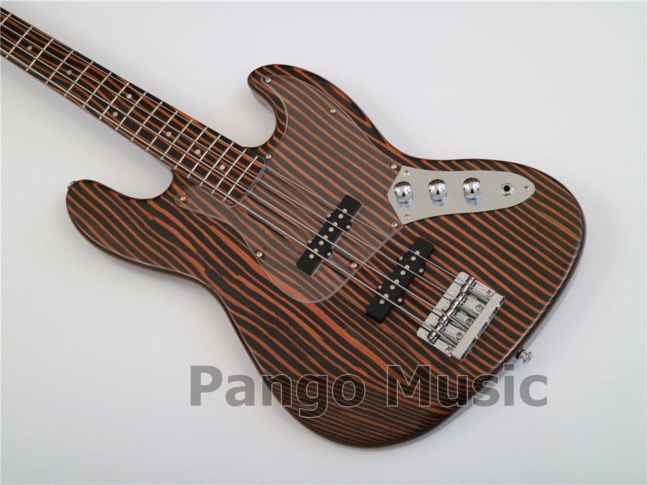 PANGO Music 4 Strings All Zebrawood Electric Bass Guitar (PJB-357)