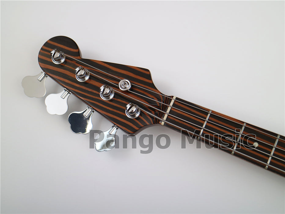 PANGO Music 4 Strings All Zebrawood Electric Bass Guitar (PJB-357)